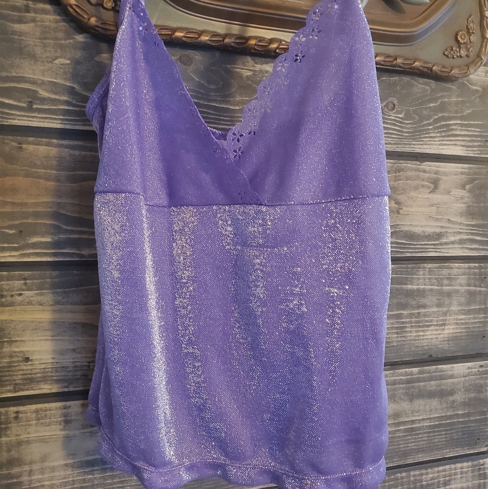 Purple sparkle top